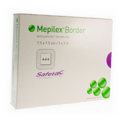 MEPILEX BORDER SIL ADH STER NF 7,5X 7,5 5 295200
