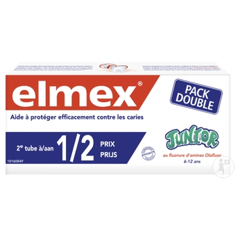 ELMEX JUNIOR TANDPASTA DUOPACK 2X75ML 2E-50%