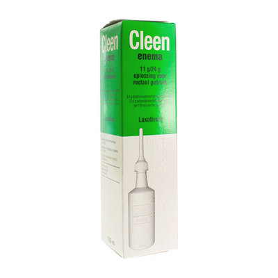 CLEEN ENEMA 11G/24G OPL RECTAAL GEBRUIK FL 133ML