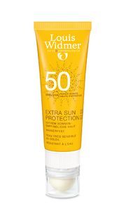 WIDMER SUN PROTECTION SPF50 ZONDER PARFUM TUBE 25ML + LIPSTICK SPF30 + GRATIS HOUDER