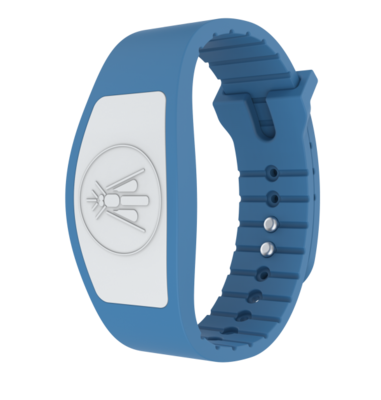 BYE BUGZ ARMBAND SALTY BLUE WAVE 1 ARMBAND + VULLING