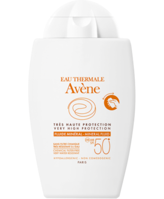 AVENE MINERALE FLUIDE SPF50 40ML POCKET - REISVERPAKKING