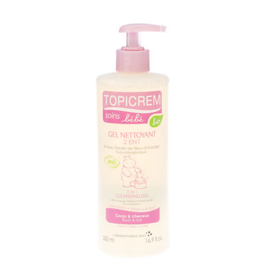 TOPICREM BB GEL NETTOYANT 2EN1 FL POMPE 500ML