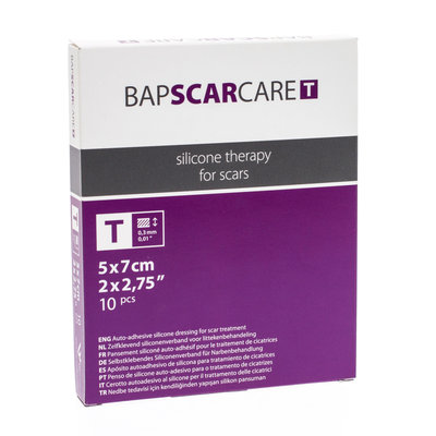 BAP SCAR CARE T VERB DUN TRANSP 5X 7CM 10 600507