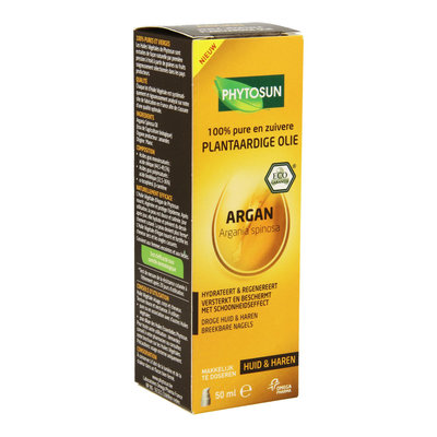 PHYTOSUN PLANTAARDIGE OLIE ARGAN BIO POMPFLESJE 50ML