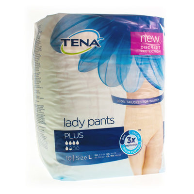 TENA LADY PANTS PLUS LARGE 10