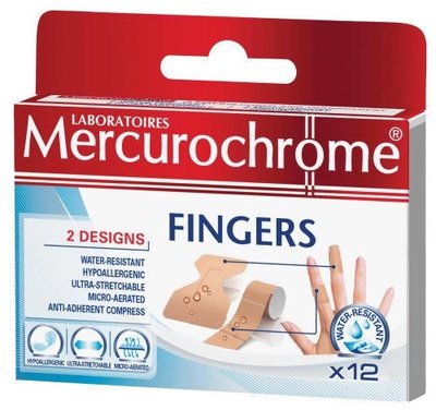 MERCUROCHROME PLEISTER FINGERS 12