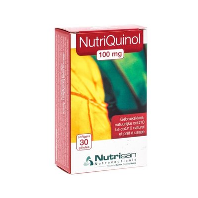 NUTRIQUINOL 100MG SOFTGELS 30 NUTRISAN