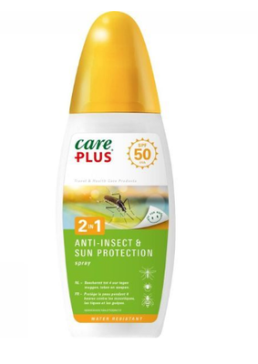 CARE PLUS 2 IN 1 ANTI INSECT + SUN PROTECTION SPF5O 150ML