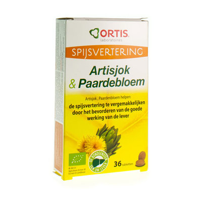 ORTIS ARTISJOK - PAARDEBLOEM BIO COMP 2X18