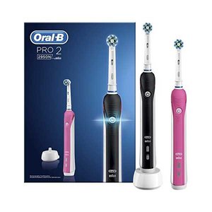 Ampère Locomotief Prooi ORAL B PRO 2950 DUO TANDENBORSTEL ELEKTRISCH BLACK + PINK - christophar